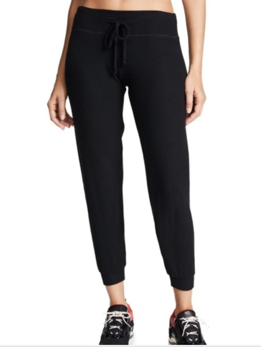 Beyond Yoga Lounge Around Black Ribbed Joggers pants Small SOFT